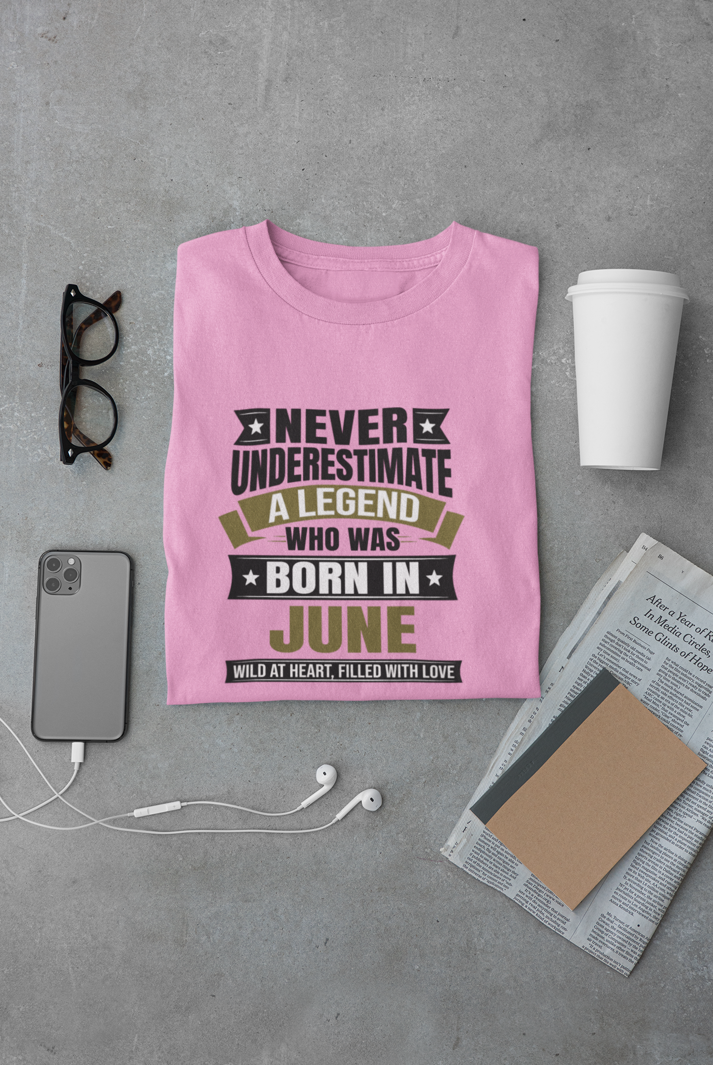 Never Underestimate a Legend Born in June Limited Edition Regular T-shirt