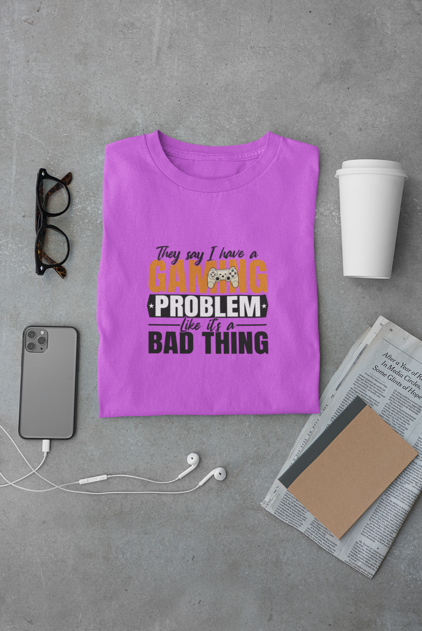 "They say I have a Gaming Problem" Regular Classic T-shirt