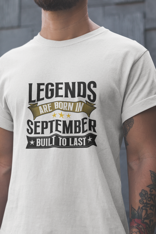 Legend are Born in September Regular Classic Unisex T-shirt