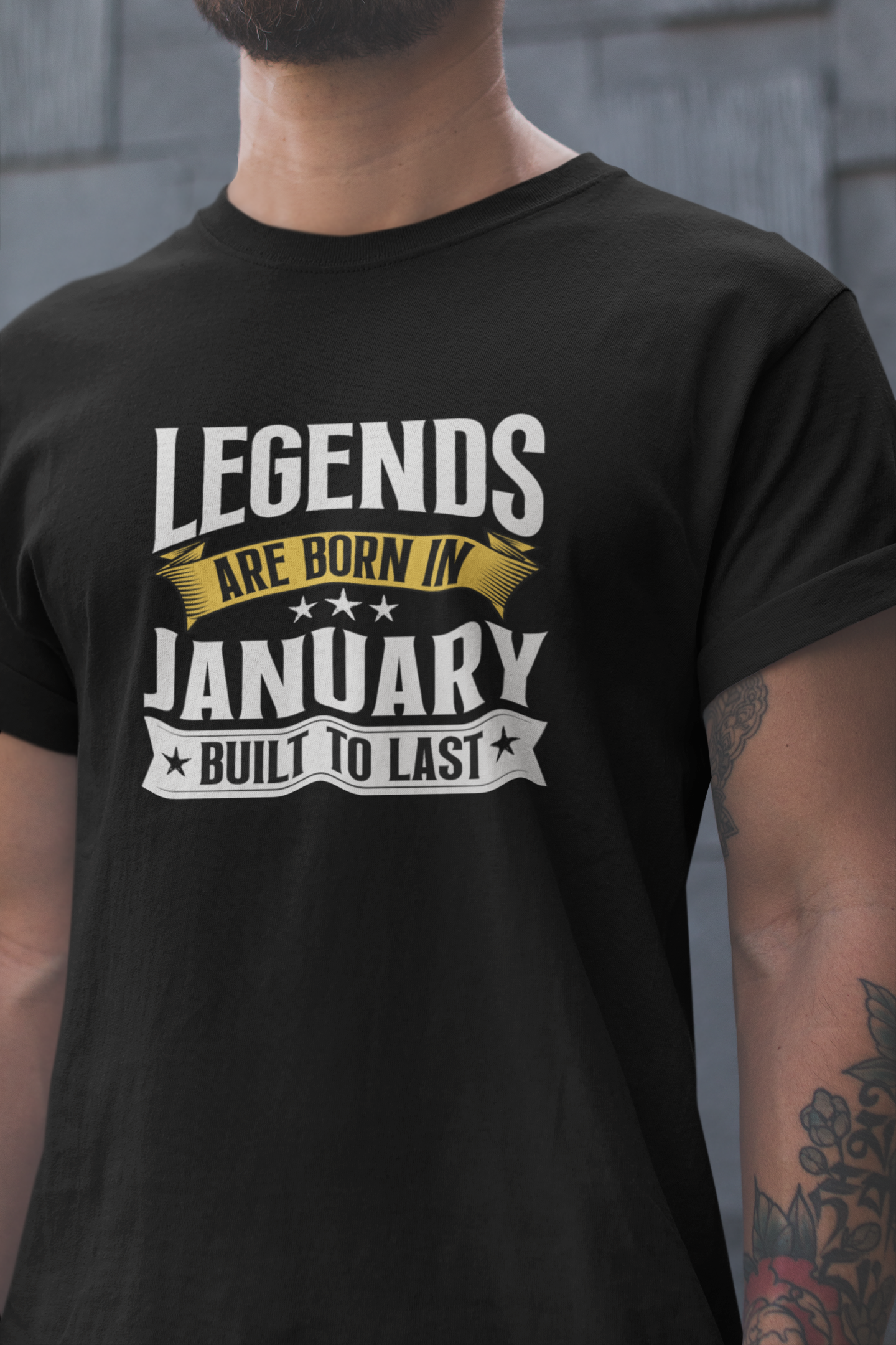 Legend are Born in January Regular Classic Unisex T-shirt