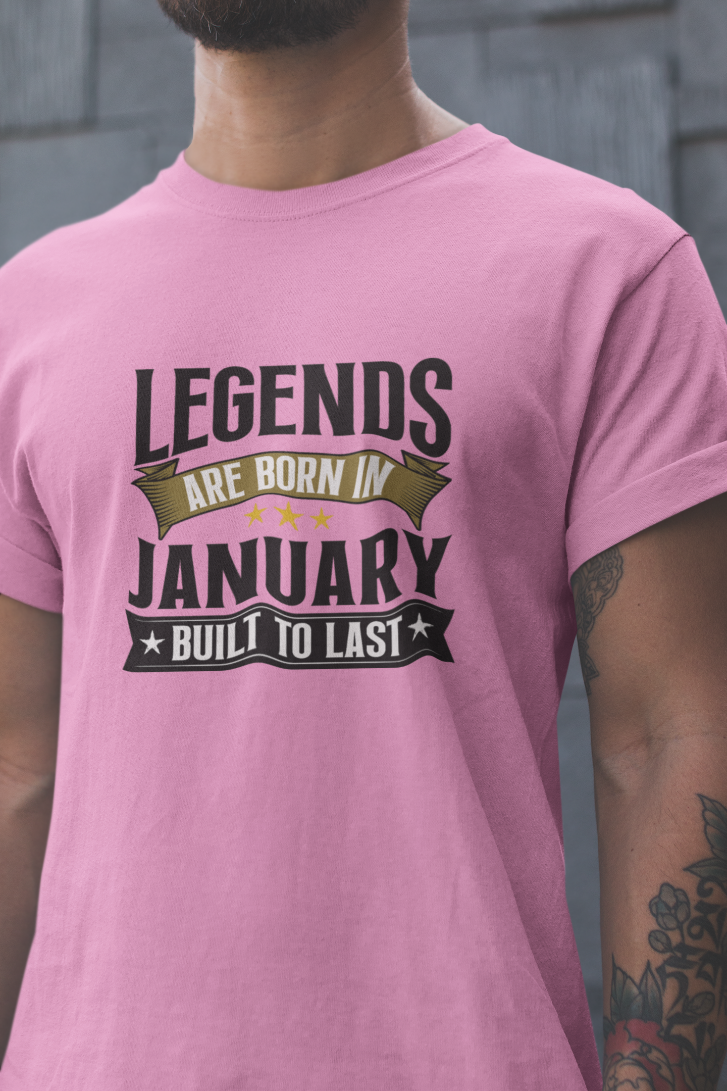 Legend are Born in January Regular Classic Unisex T-shirt