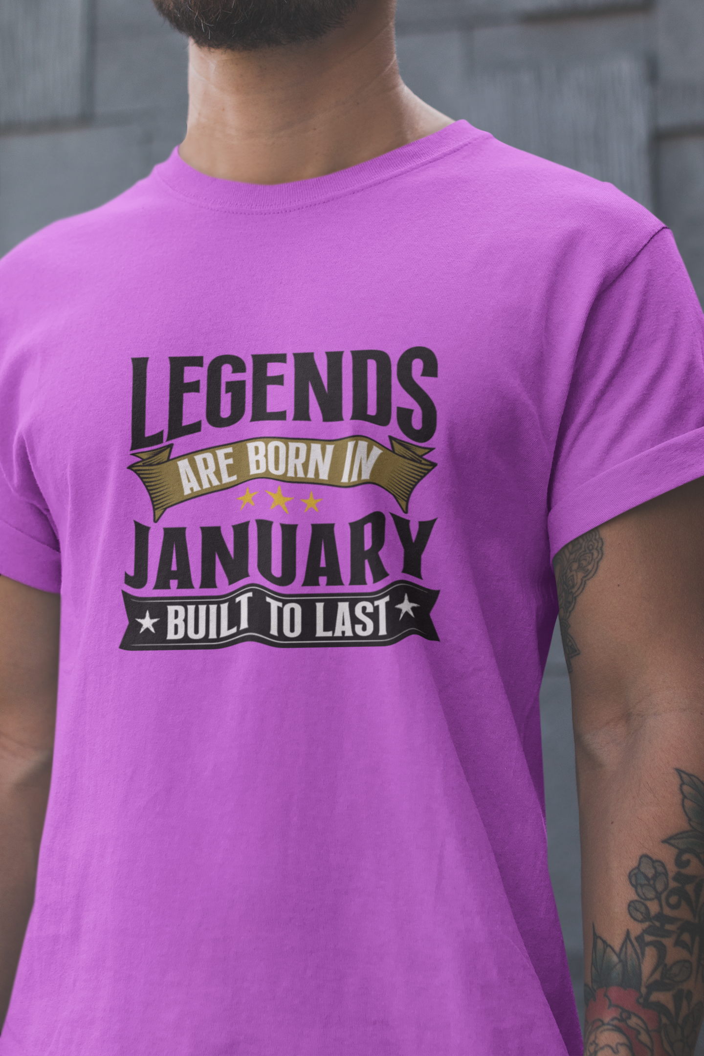 Legend are Born in January Regular Classic Unisex T-shirt