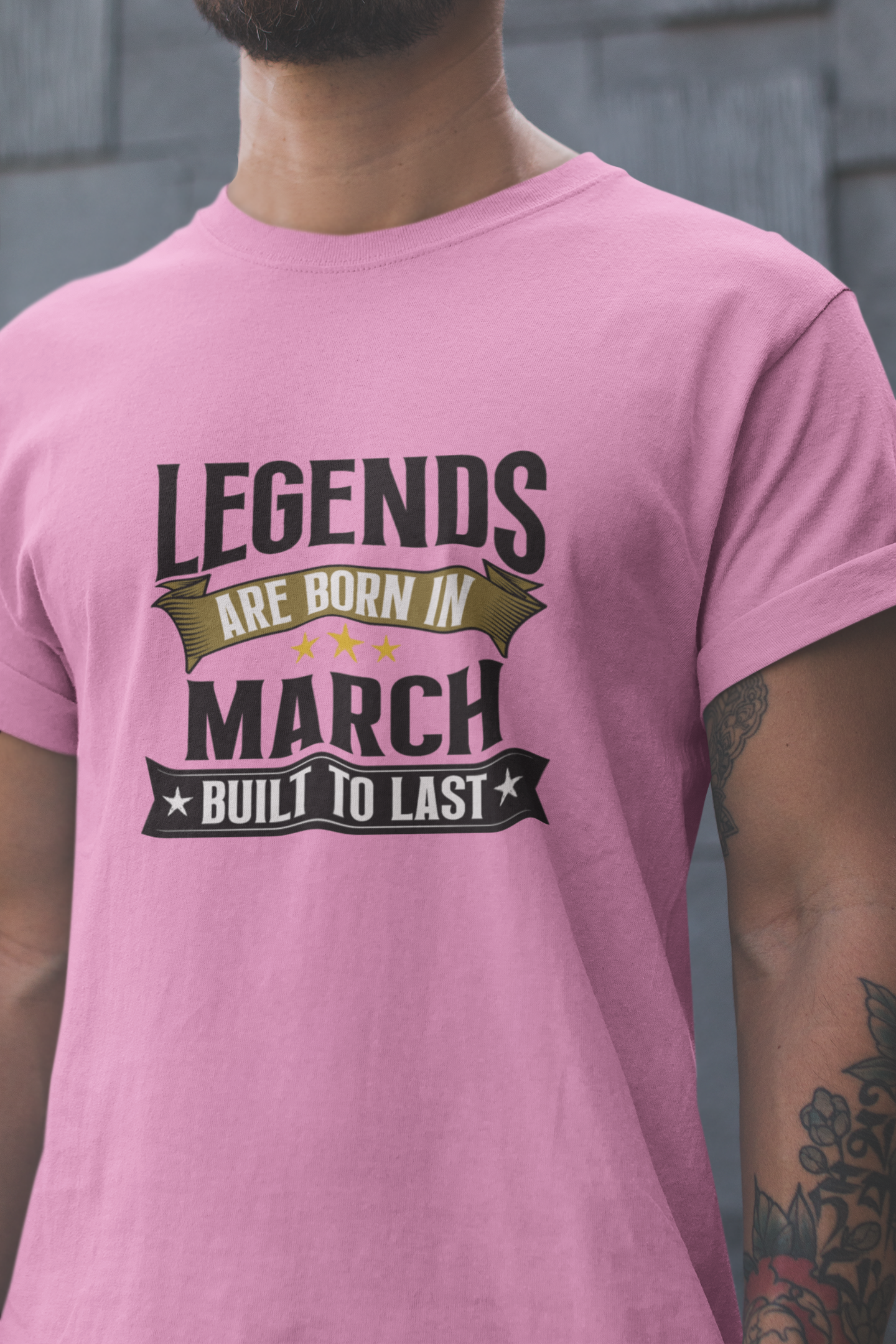 Legend are Born in March Regular Classic Unisex T-shirt