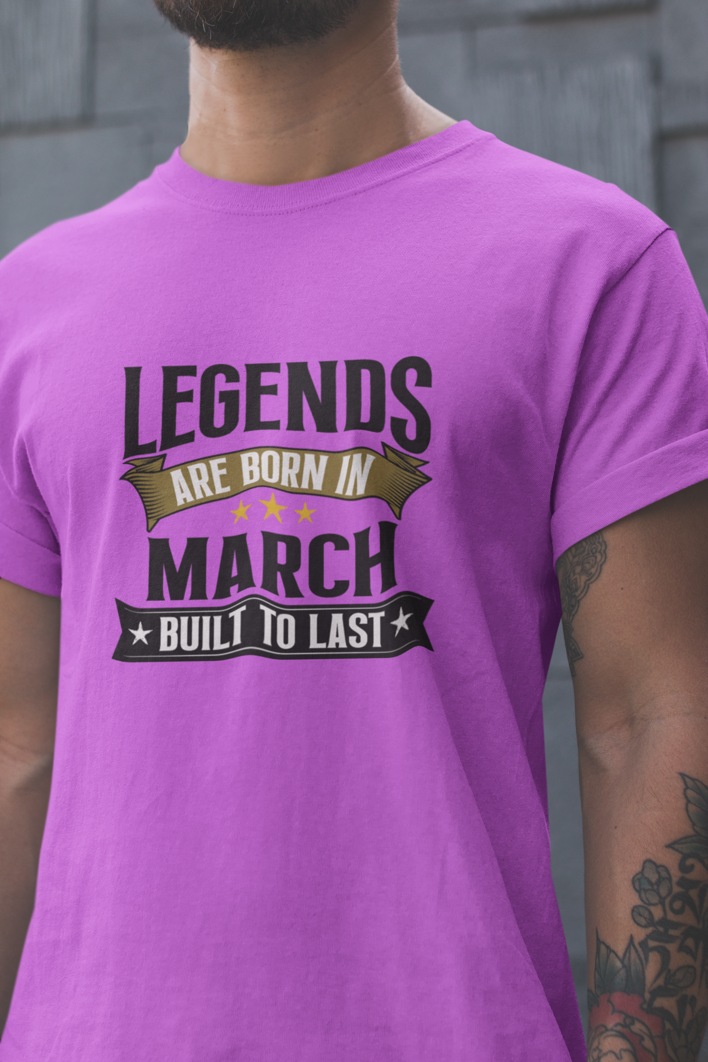 Legend are Born in March Regular Classic Unisex T-shirt