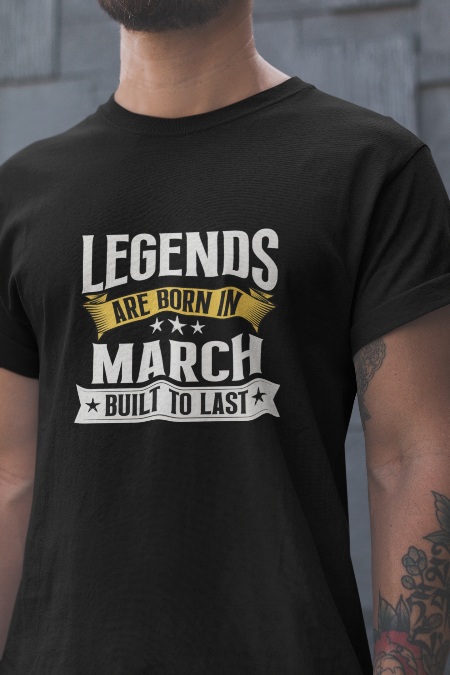 Legend are Born in March Regular Classic Unisex T-shirt