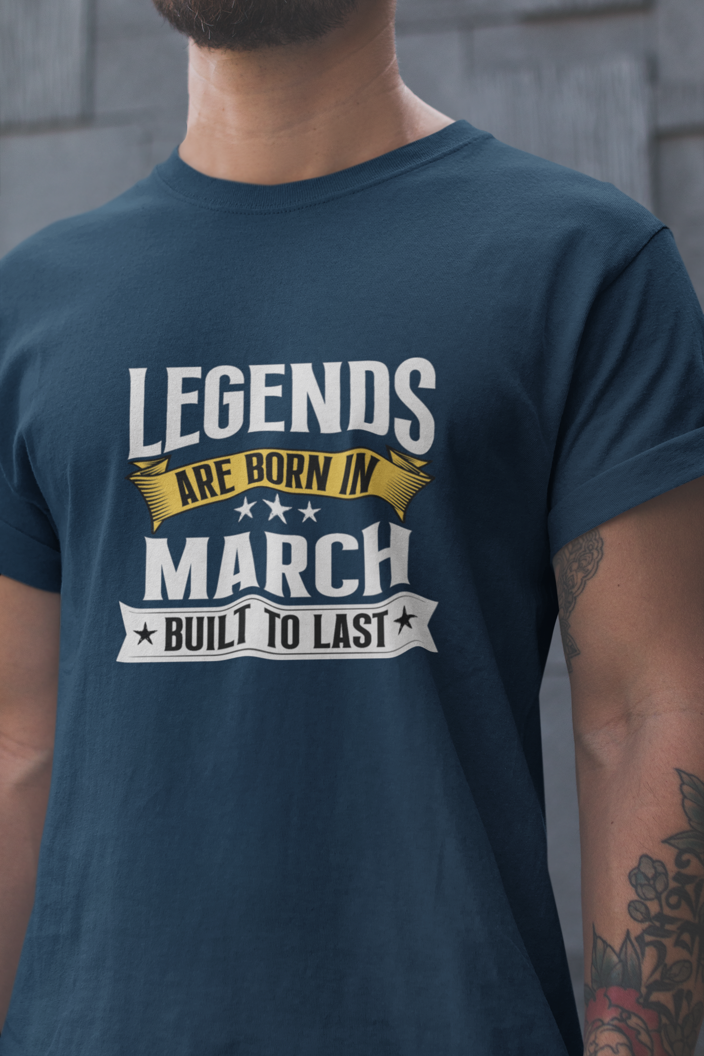 Legend are Born in March Regular Classic Unisex T-shirt