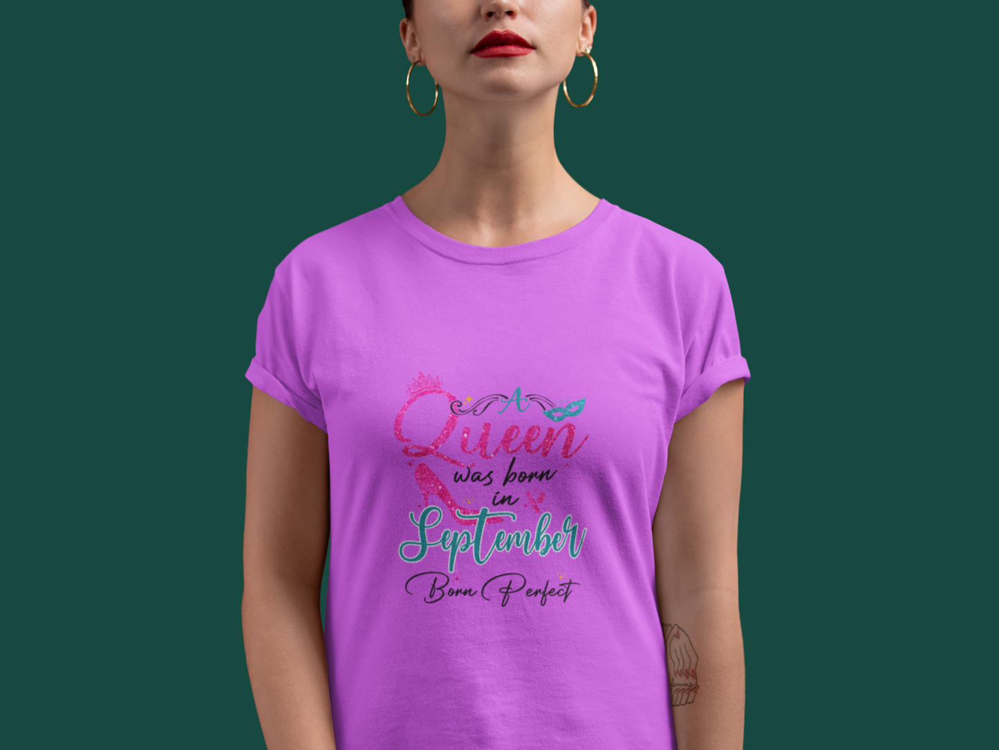 A Queen was born in September Exclusive T-shirt